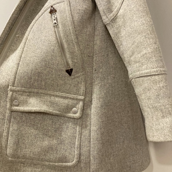 Jcrew Chateau Parka in Italian stadium-cloth wool Size 0 Small - Picture 10 of 11